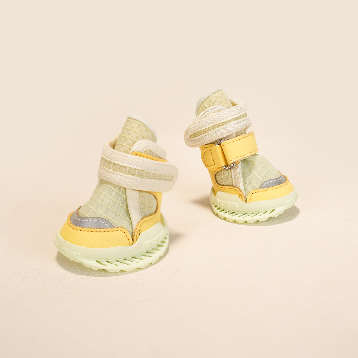 Breathable Dog Shoes – Lemon Fizz Yellow — pair