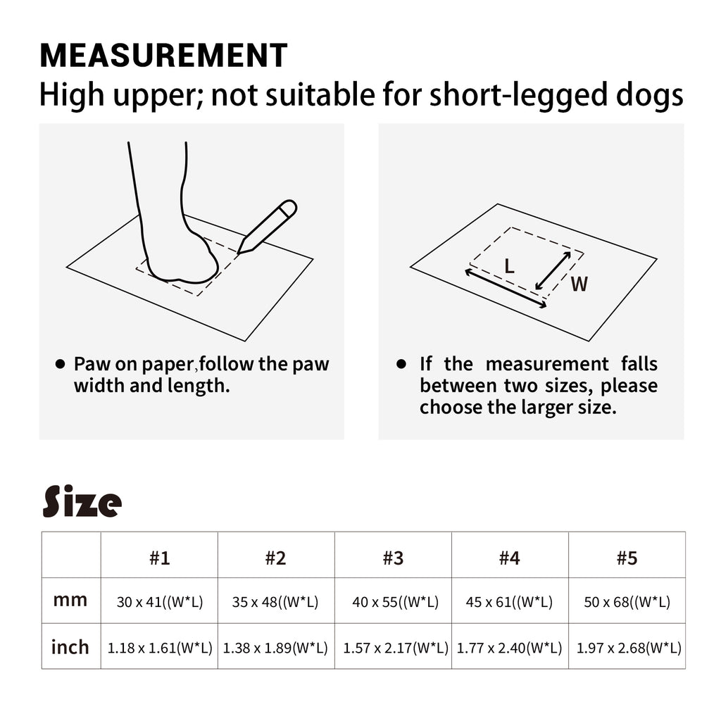 CityLuxury paw measurement guide and size chart