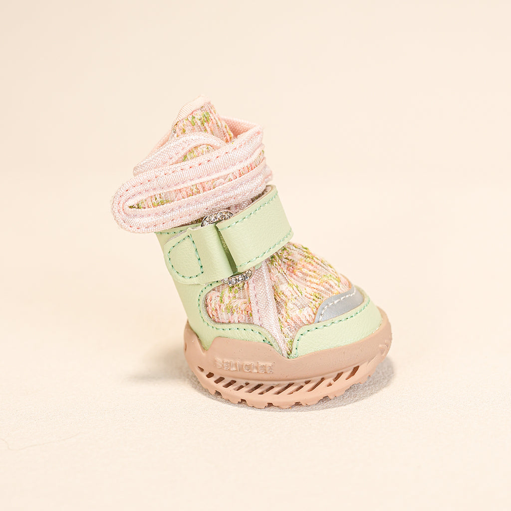 Breathable Dog Shoes – Blooming Meadow — front view