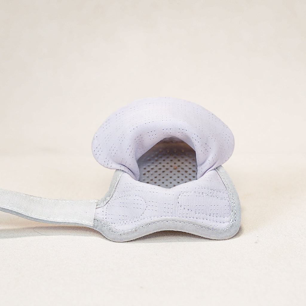Breathable Dog Shoes – Soft Lavender Gray — open upper and cushioning