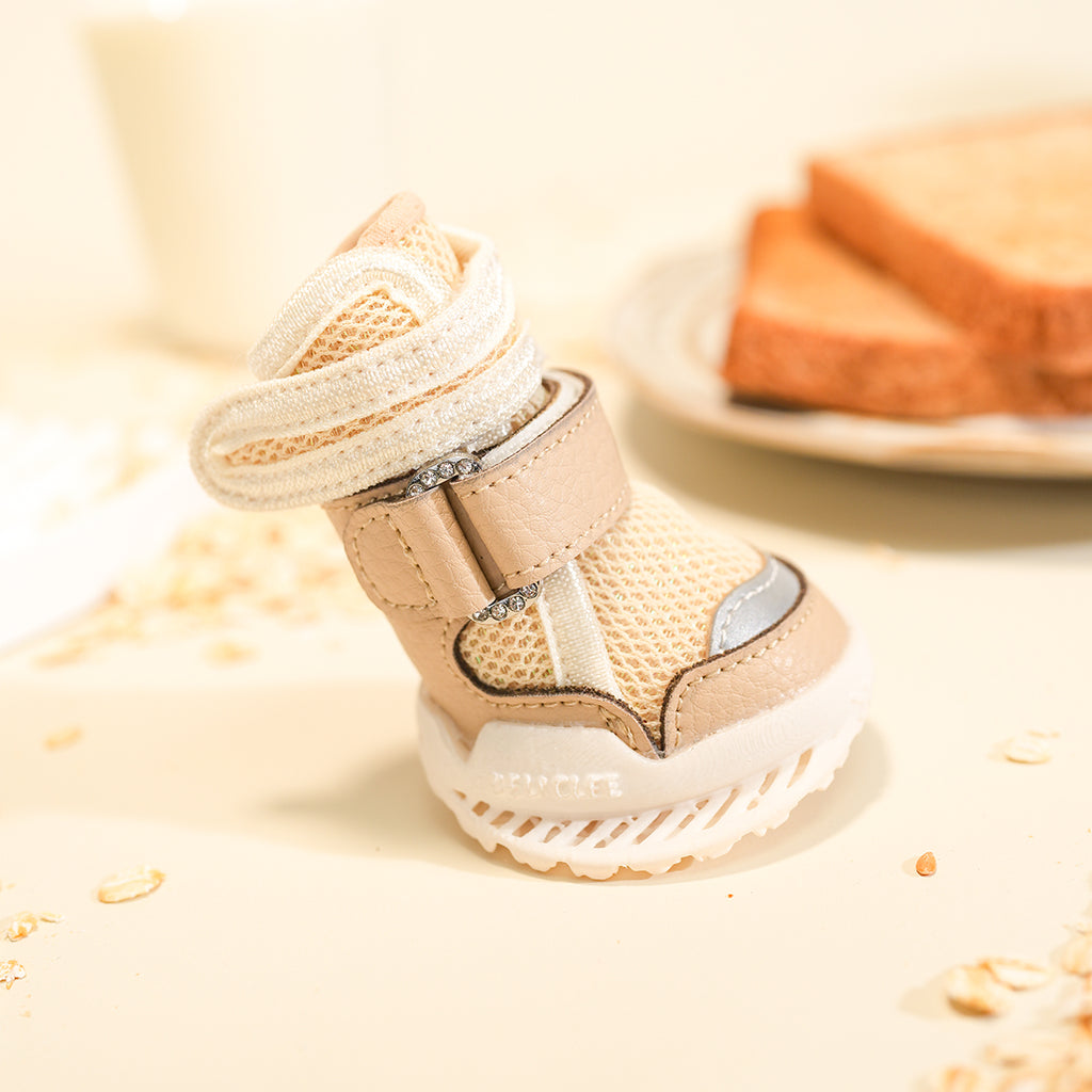 Oat Milk Latte dog shoe on toast styling