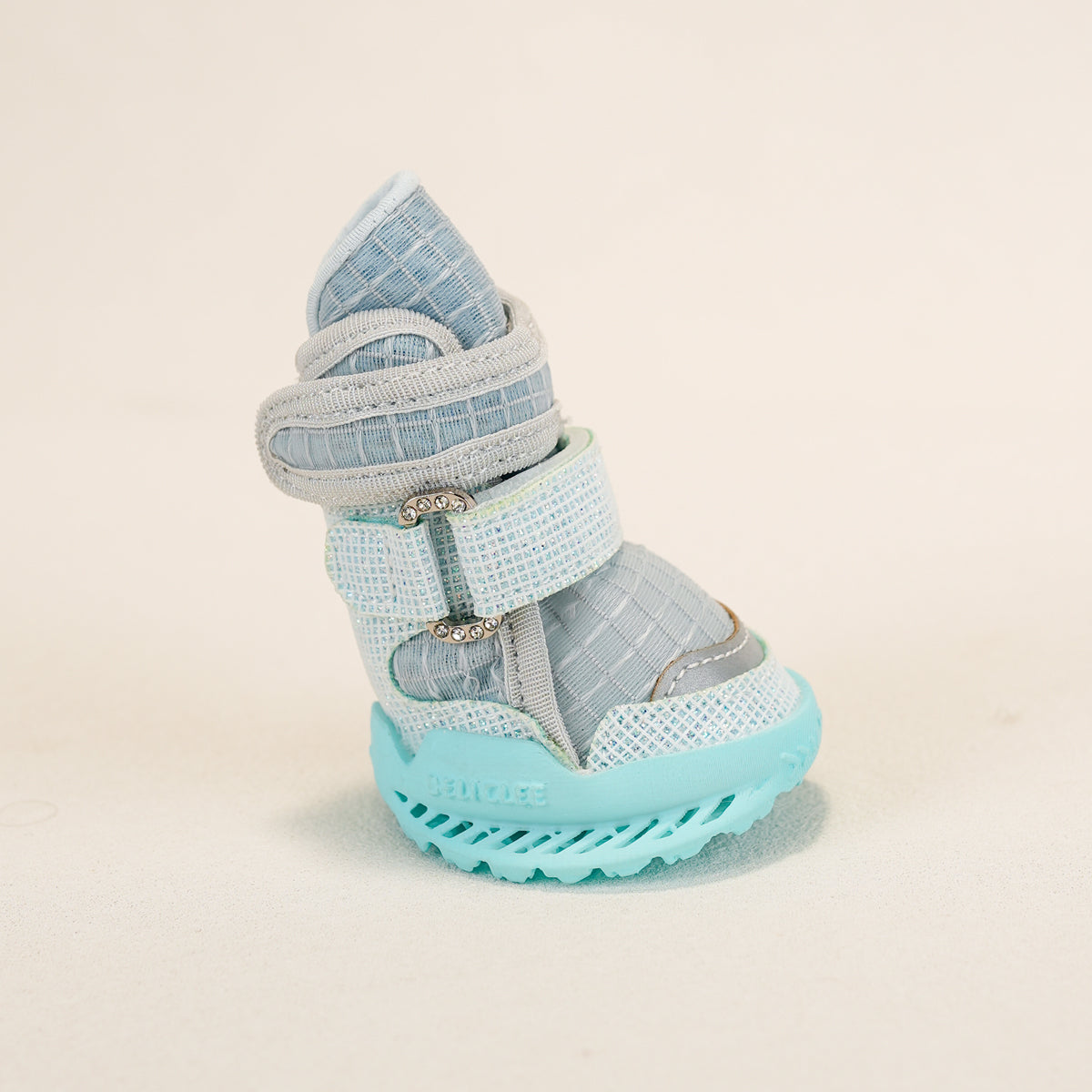 Breathable Dog Shoes – Sea Salt Mist Blue — front view