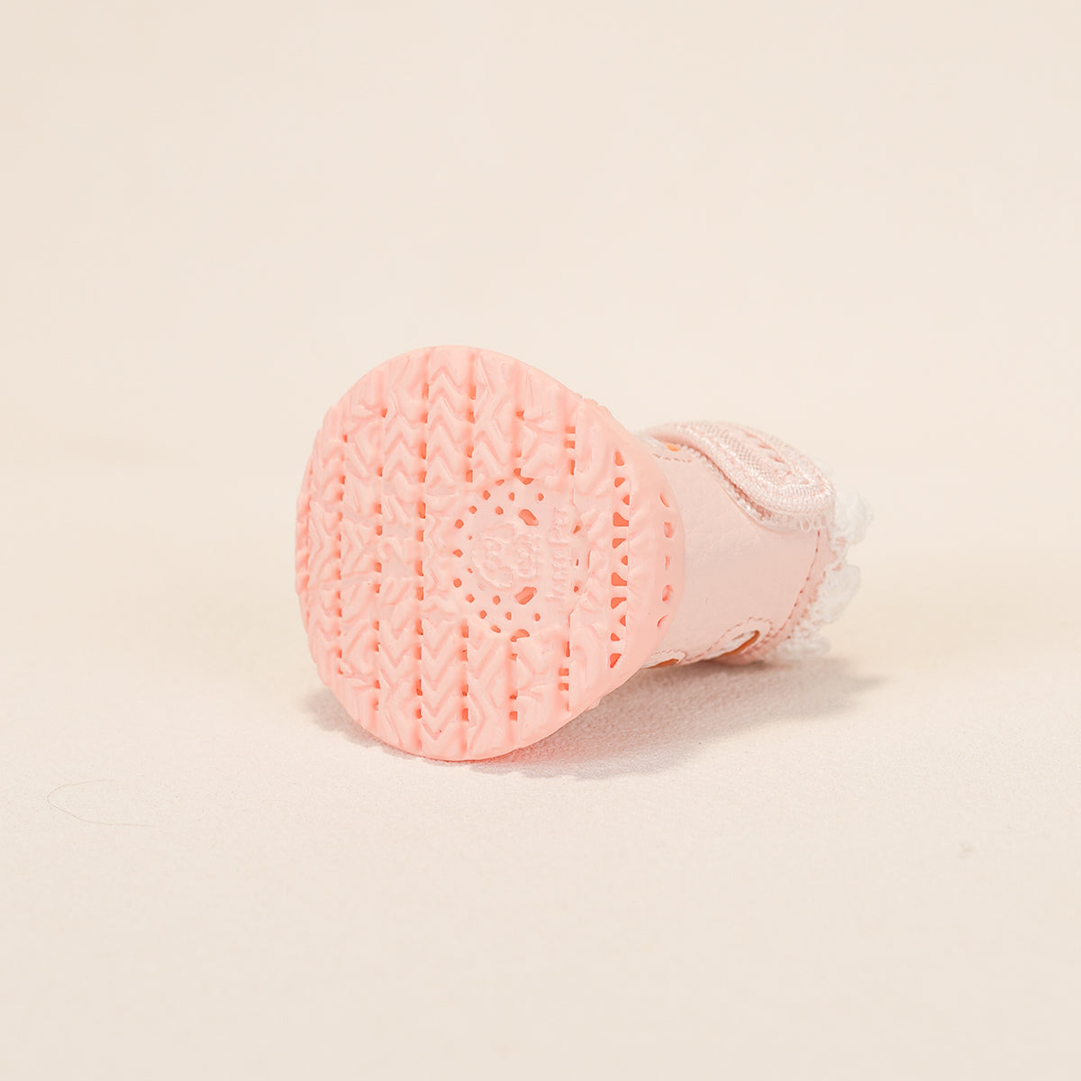 Pearl Pink Ballet dog shoe ventilated sole