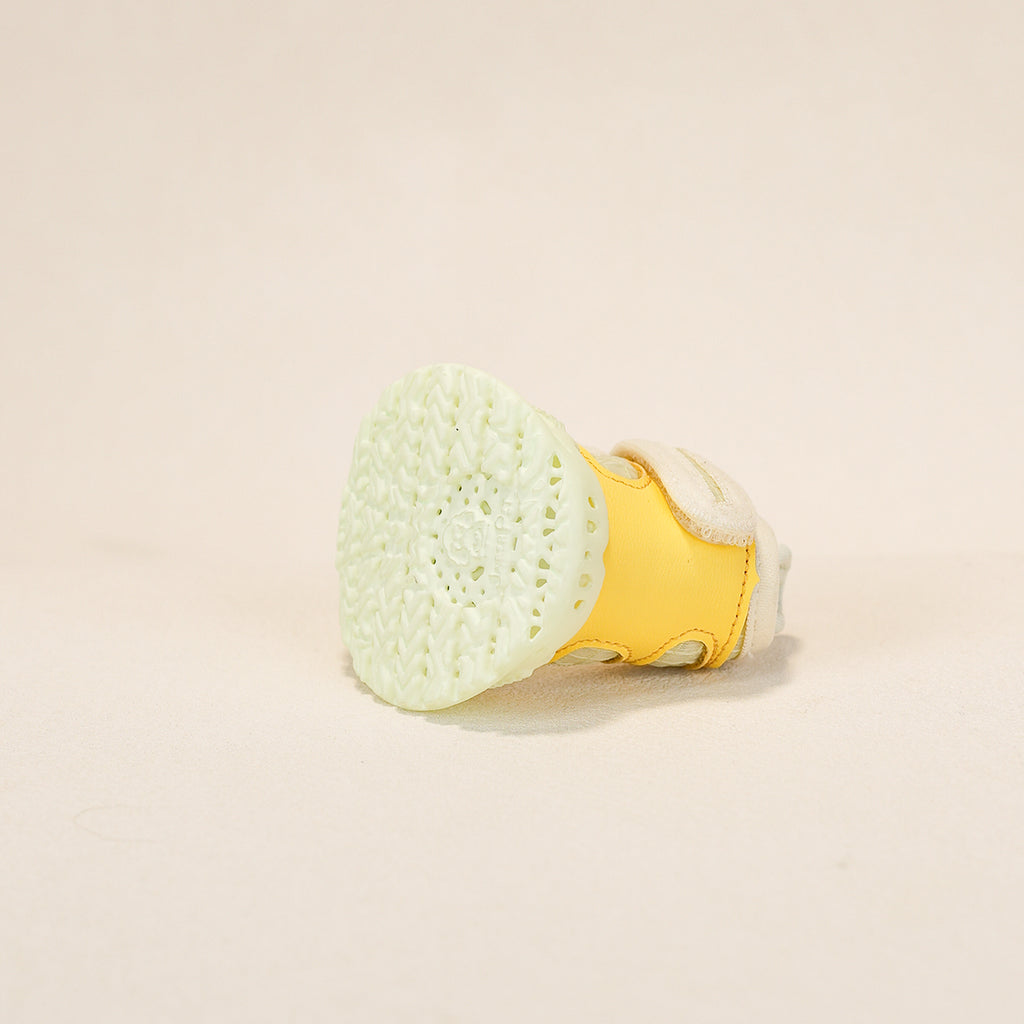Breathable Dog Shoes – Lemon Fizz Yellow — ventilated sole