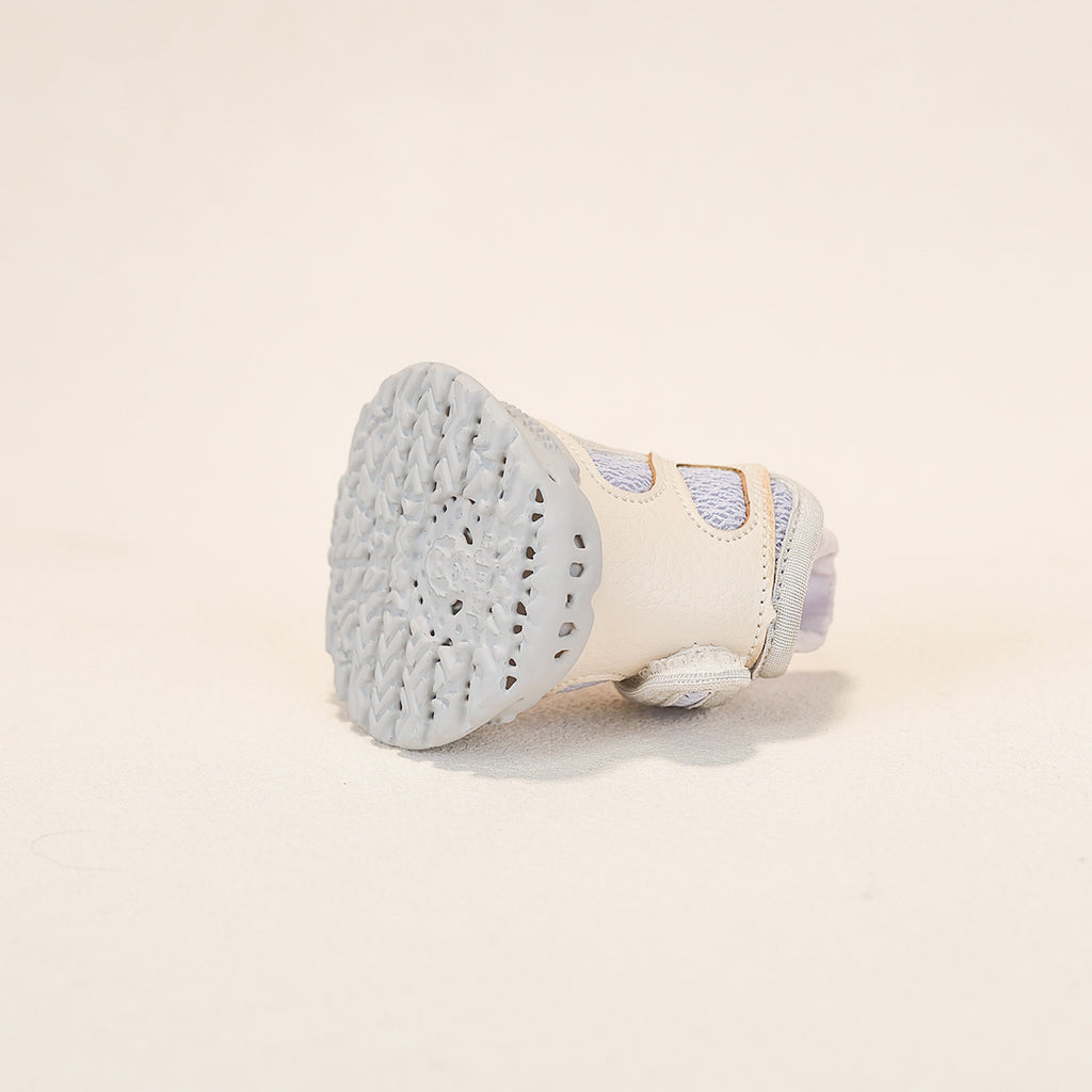 Breathable Dog Shoes – Soft Lavender Gray — ventilated sole