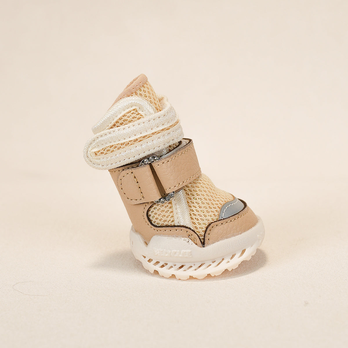 Oat Milk Latte dog shoe front view